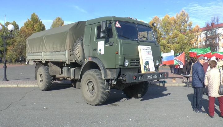 В Лениногорске прошла акция в поддержку республиканского марафона «Все СВОи!»