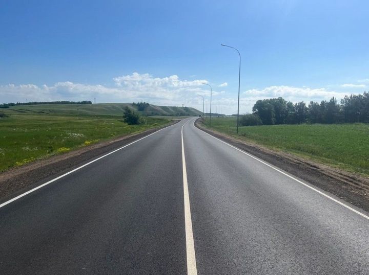 В Лениногорском районе отремонтировали участок дороги Бугульма – Лениногорск